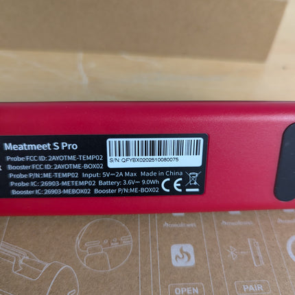 Meatmeet S Pro Bluetooth Wireless Meat Thermometer, with 6 Sensors Build in, Lon