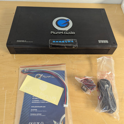 Planet Audio AC2400.4 Anarchy 2400W 4-Channel Car Amplifier, Class A/B