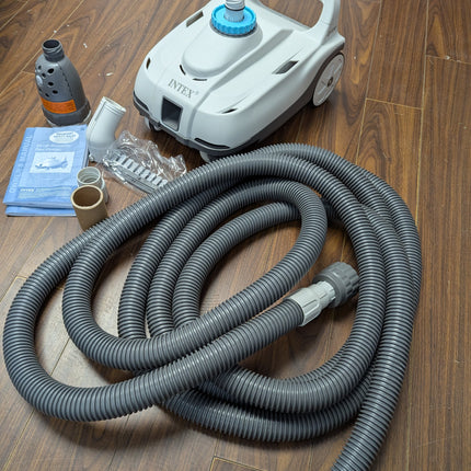 INTEX 28006E ZX100 Pressure-Side Automatic Above Ground Pool Cleaner with 21 ft Hose & Large Debris Tray