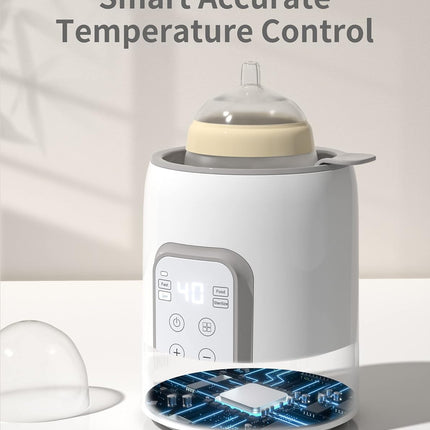 Bottle Warmer, GROWNSY 8-in-1 Fast Baby bottle Warmer with Timer LCD Display Acc