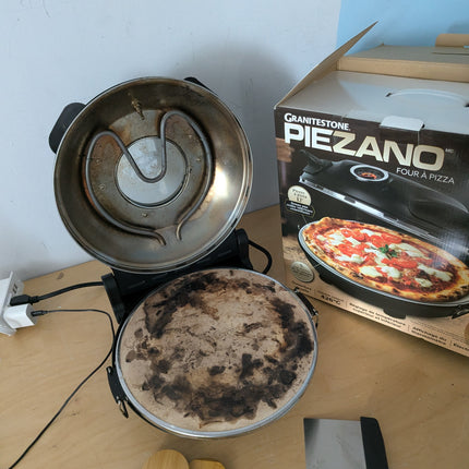 (Used - fair) PIEZANO Crispy Crust Pizza Oven by Granitestone – Electric Pizza O