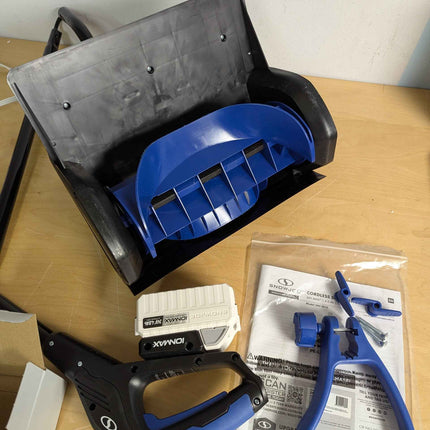 Snow Joe 24V Cordless Electric Shovel Kit w/ 4Ah Battery & Charger, 13″ Clearing