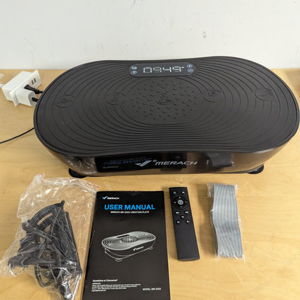 Merach V33 Pro Vibration Plate Exercise Machine with LED Touchscreen, 99 Speeds, Bluetooth Speakers, 350 lb Capacity