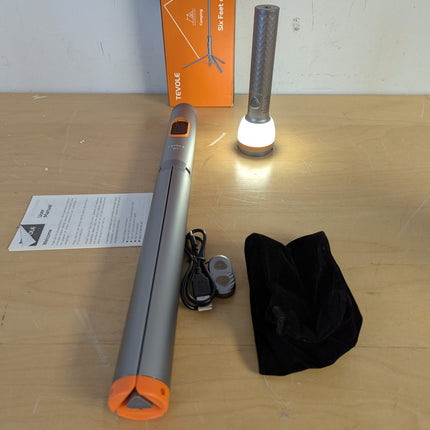 Telescopic Collapsible Camping Light, 800 Lumens, IP65, Remote & Magnetic Base
