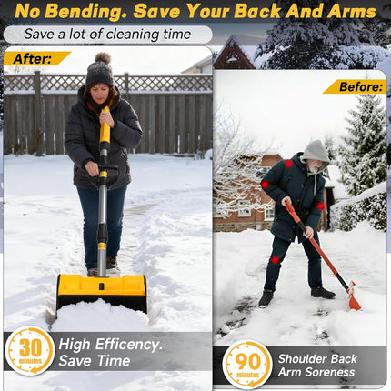 Cordless Snow Shovel Compatible with Dewalt 20V Max Battery, 11" Electric Snow B