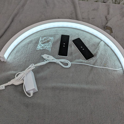 Half Moon Desk Lamp, 25W 3000K to 6500K Half Moon Nail Desk Lamp Adjust Brightne