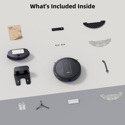MONSGA Robot Vacuums and mop, Powerful Suction Robotic Vacuum, 140Min Runtime, V