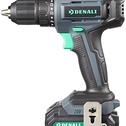 Denali by SKIL 18 V (20 V Max) Drill Driver Kit, Includes 2 x 2 Ah Lithium Batte