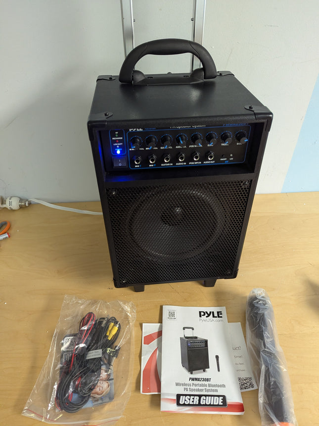 Pyle PA Speaker, Karaoke Machine With Microphone Wireless, 400W Bluetooth Portab