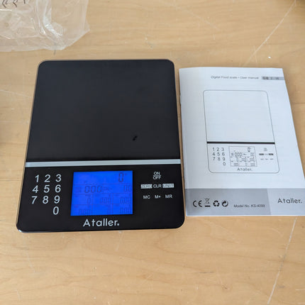 Ataller Food Scale with Nutritional Calculator, Kitchen Diet Scale, Digital Food
