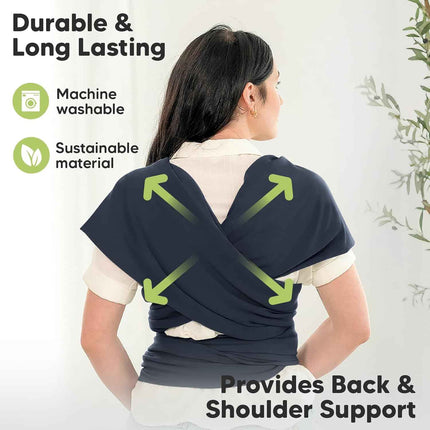 KeaBabies Baby Wrap Carrier - All in 1 Original Baby Carrier Newborn To Toddler