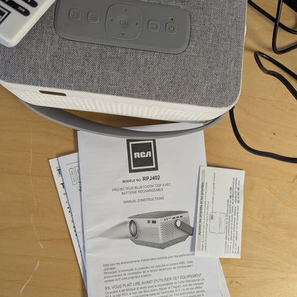 RCA RPJ402 1080P Bluetooth 5.0 Home Theater, Video Projector, LCD Display, HDMI