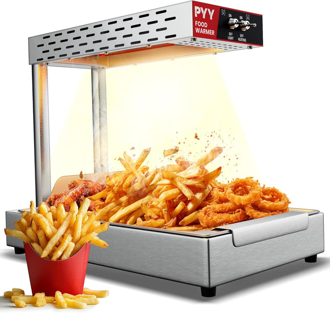PYY French Fry Warmer - Food Heat Lamp for Chips Commercial Heat Light Free, 450