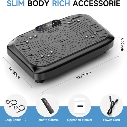 Taevno Vibration Plate Exercise Machine, 199 Adjustable Speeds & 7 Modes