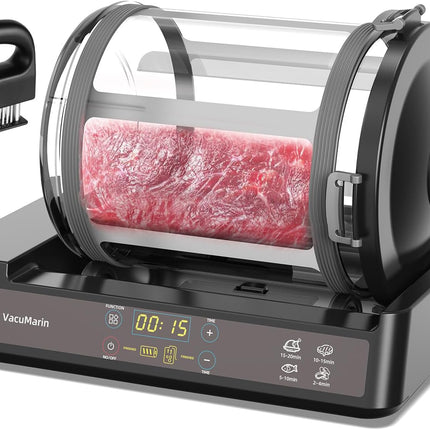 15 Minute Vacuum Tumbler Marinator for Meat Vegetable with Leak Proof Clip https