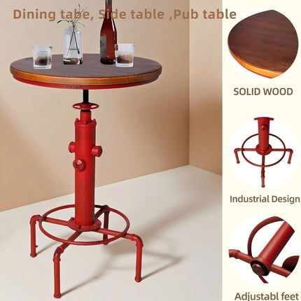 American Antique Industrial Solid Wood Water Pipe Design Cafe Coffe Industrial B