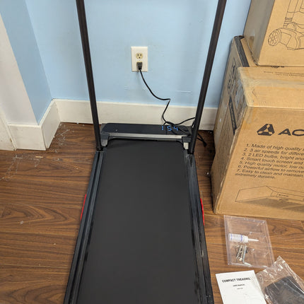 Under Desk Treadmills with Handle Bar, 3.0HP Compact Electric Walking Treadmill