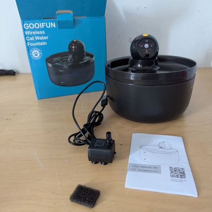 Wireless Cat Water Fountain Cordless: Automatic Cats Fountains Battery Operated