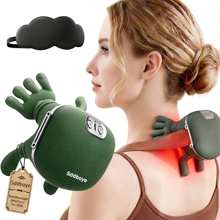 Neck Massager, 2026 Updated Bionic Heated Deep Tissue Massager, Wireless Electri