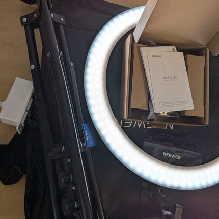 NEEWER Professional 18 Inch Ring Light with Tripod Stand Phone Holder Compatible