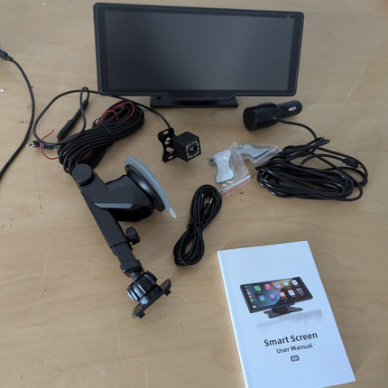 9'' Carplay Screen for Car, Wireless Carplay & Android Auto, Portable Carplay Sc