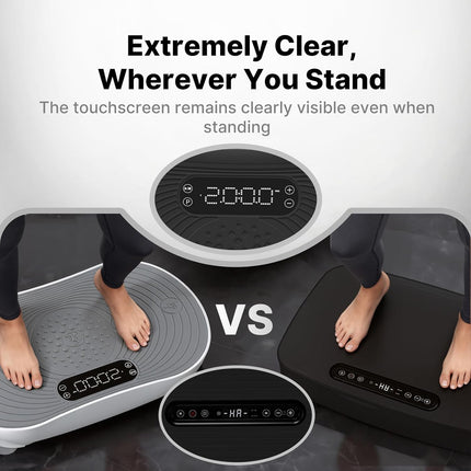 MERACH Vibration Plate Exercise Machine, Vibrating Platform with LED Touch Scree