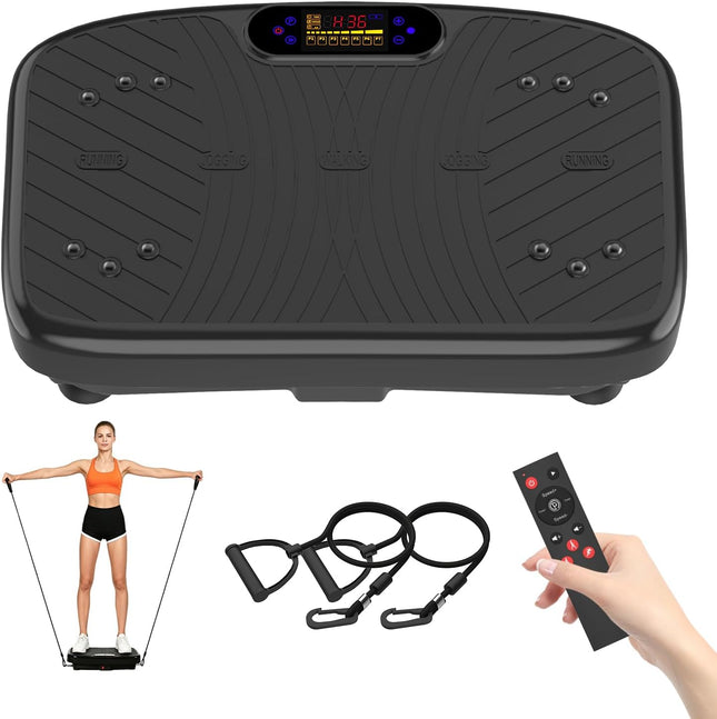 Vibration Plate Exercise Machine with Remote, 200 Speed Settings