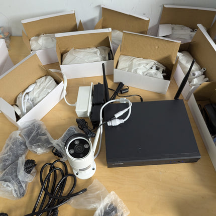 5MP HD, Audio Wireless Security Camera System, 3TB Hard Drive, SMONET 8CH Comple