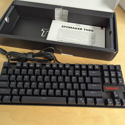 Redragon K552 Mechanical Gaming Keyboard 60% Compact 87 Key Kumara Wired Cherry