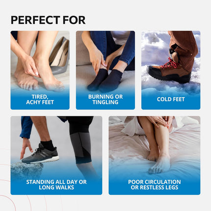 EMSense Triple Therapy Foot Massager | 3 in 1 Cordless & Portable Massager with
