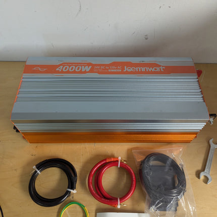 (no remote) JOEMNWART 4000W Pure Sine Wave Inverter 24V DC to 120V AC Converter,