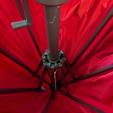 SONGMICS Patio Umbrella, 9 ft Outdoor Table Umbrella, Deck Umbrella, with 8 Ribs