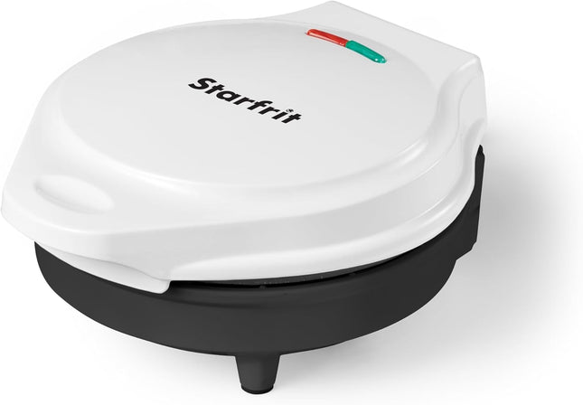 Starfrit Electric Waffle Maker - 7" Non-Stick Ceramic Cooking Surface - Scratch