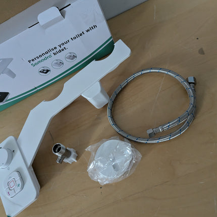 SAMODRA Bidet Attachment Non-Electric Cold Water Bidet Toilet Seat Attachment wi