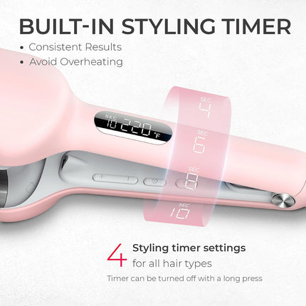 TYMO ROVY Hair Waver Curling Iron, 3-Barrel Ionic Hair Curler with 9 Heat Settin