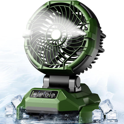 Portable Misting Fan 150° Oscillating,30000mAh Rechargeable Battery Powered,4 St