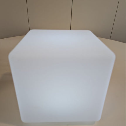 Mr.Go 8-inch Rechargeable LED Cube Light w/Remote, RGB Color Changing Cube Lamp,