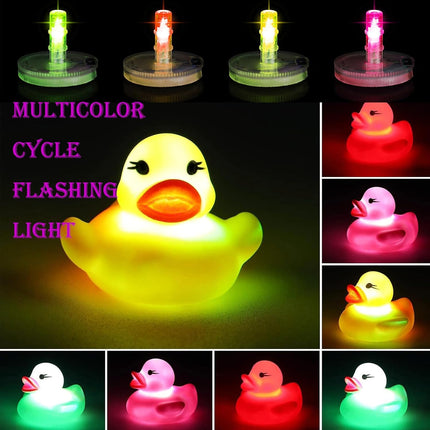 6PCS Light Up Duck Plug, 16 Luminous Modes Rubber Duck Mount, Led Light Rubber D