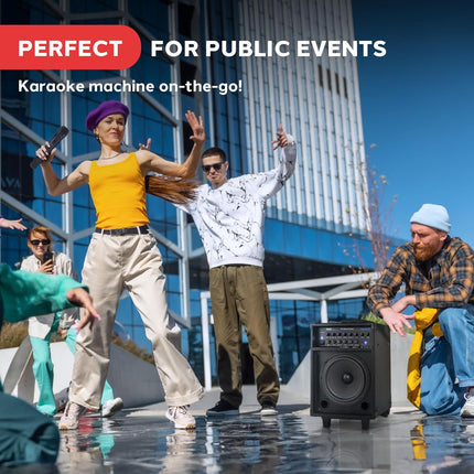 Pyle PA Speaker, Karaoke Machine With Microphone Wireless, 400W Bluetooth Portab