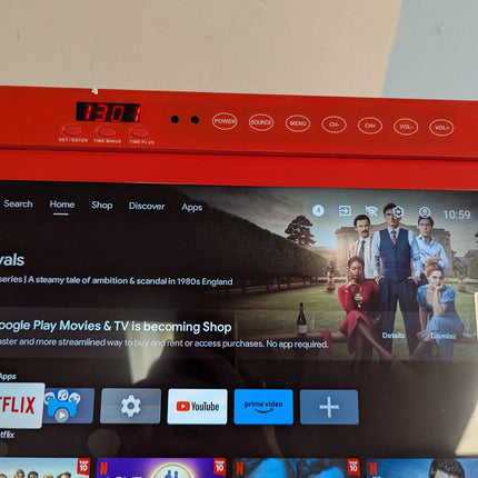 SYLVOX 15.6 inch Smart TV for Kitchen, 1080P RV TV Under Cabinet Television, Sma