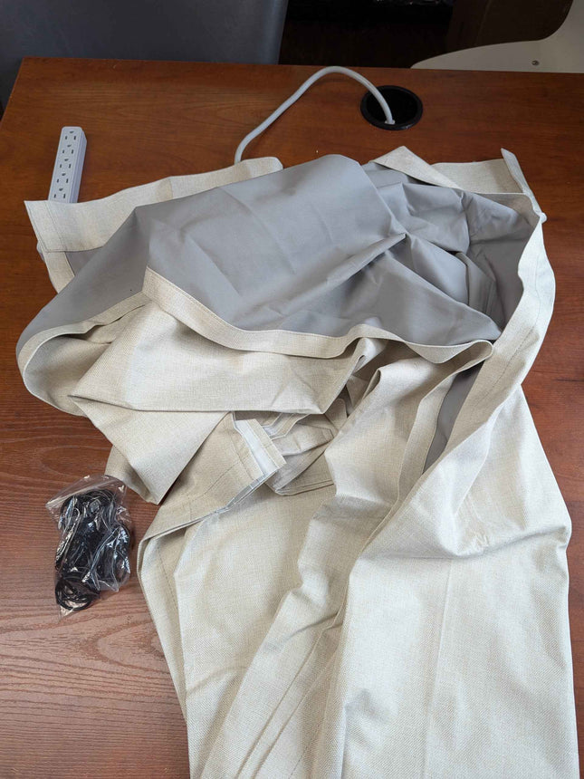 Blackout curtains 90" beige