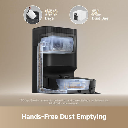 (NO STATION) DREAME D20 Plus Robot Vacuum, 13000Pa Suction, Robot Only