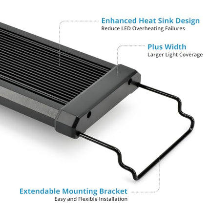 NICREW ClassicLED Plus Planted Aquarium Light, Full Spectrum LED Fish Tank Light