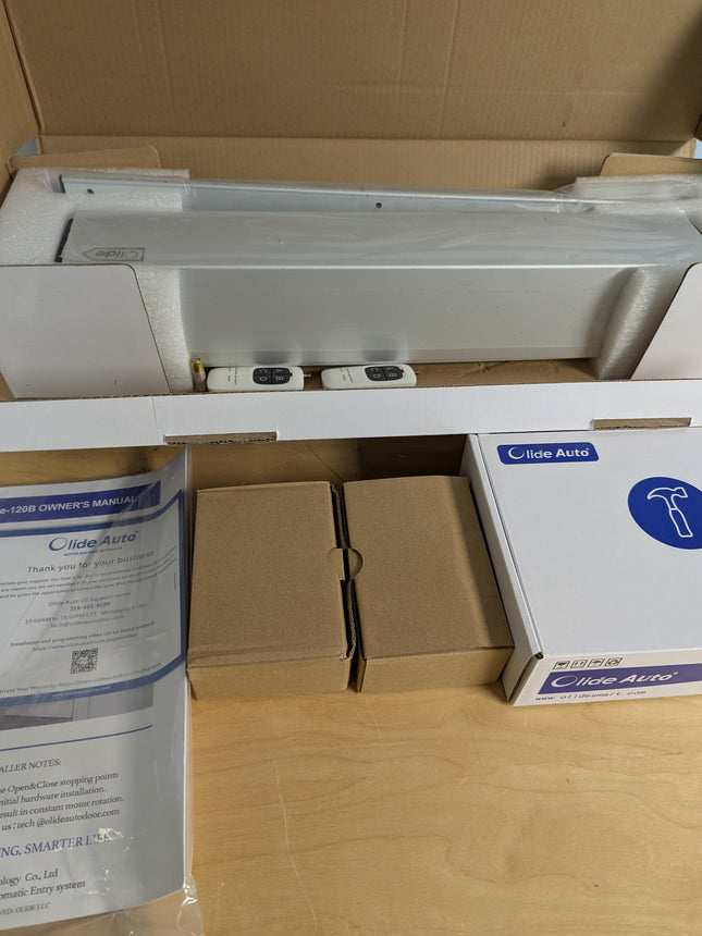 Olideauto 120B Automatic Door Opener for Swing Door with Wired Wireless 2-in-1 S