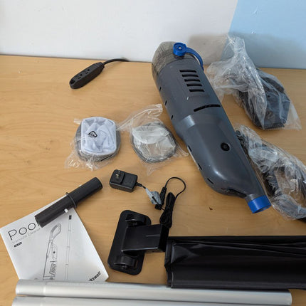 Sharkswell (2025 Upgraded) Cordless Pool Vacuum with Telescopic Pole,60 Min Powe