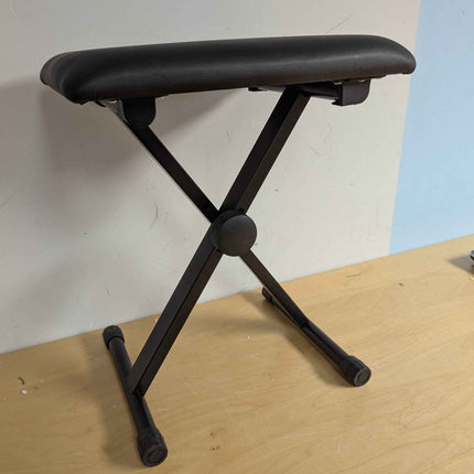 Piano Bench QISUO Piano Bench X-Style Board Bench Adjustable Height, Padded Boar