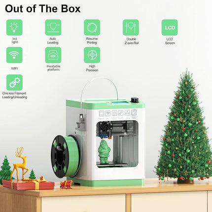 Entina Tina2S 3D Printers with WiFi Cloud Printing, Huge Models Library, Fully A