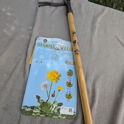 Grampa's Weeder - The Original Stand Up Weed Puller - Made with Real Bamboo & St
