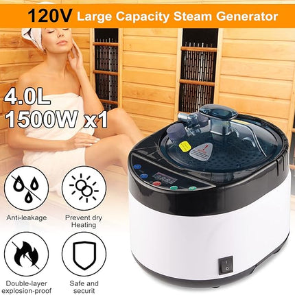 iDOTODO Full Size Home Sauna, Portable Steam Sauna for Home Spa, One Person Fold