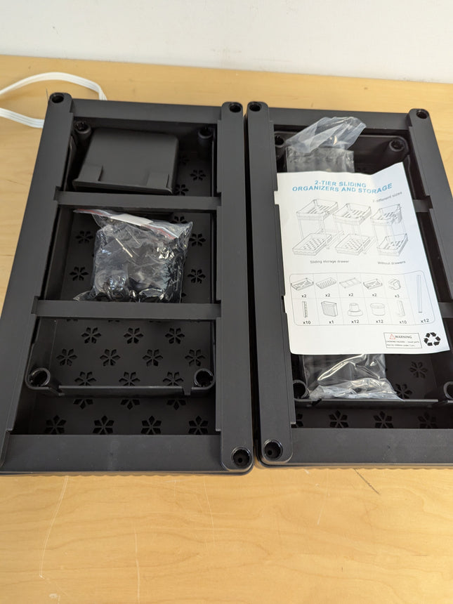 Sevenblue Under Sink Organizer 3 Pack, Bathroom Organizers, 2 Tier Multi-Use kit